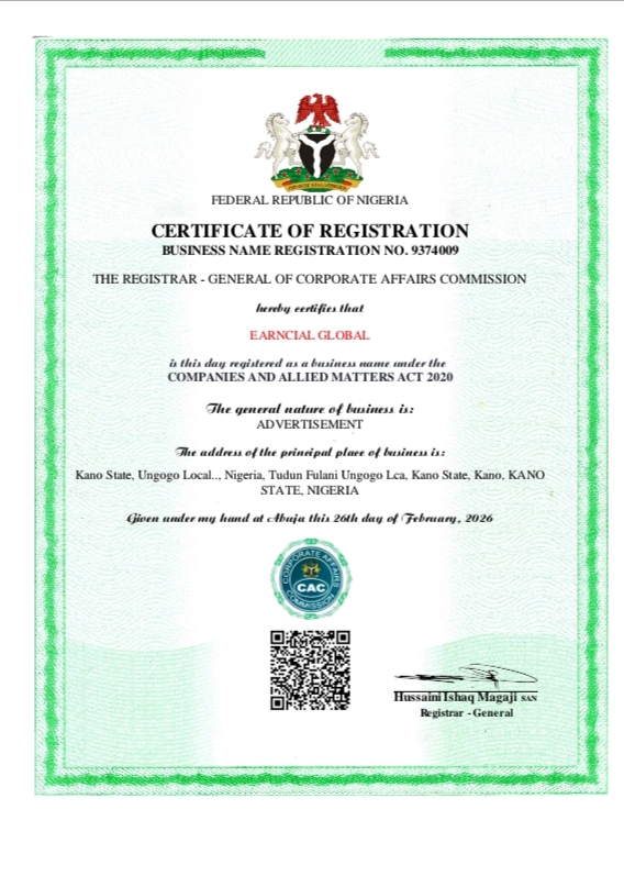 Earncial CAC Certificate